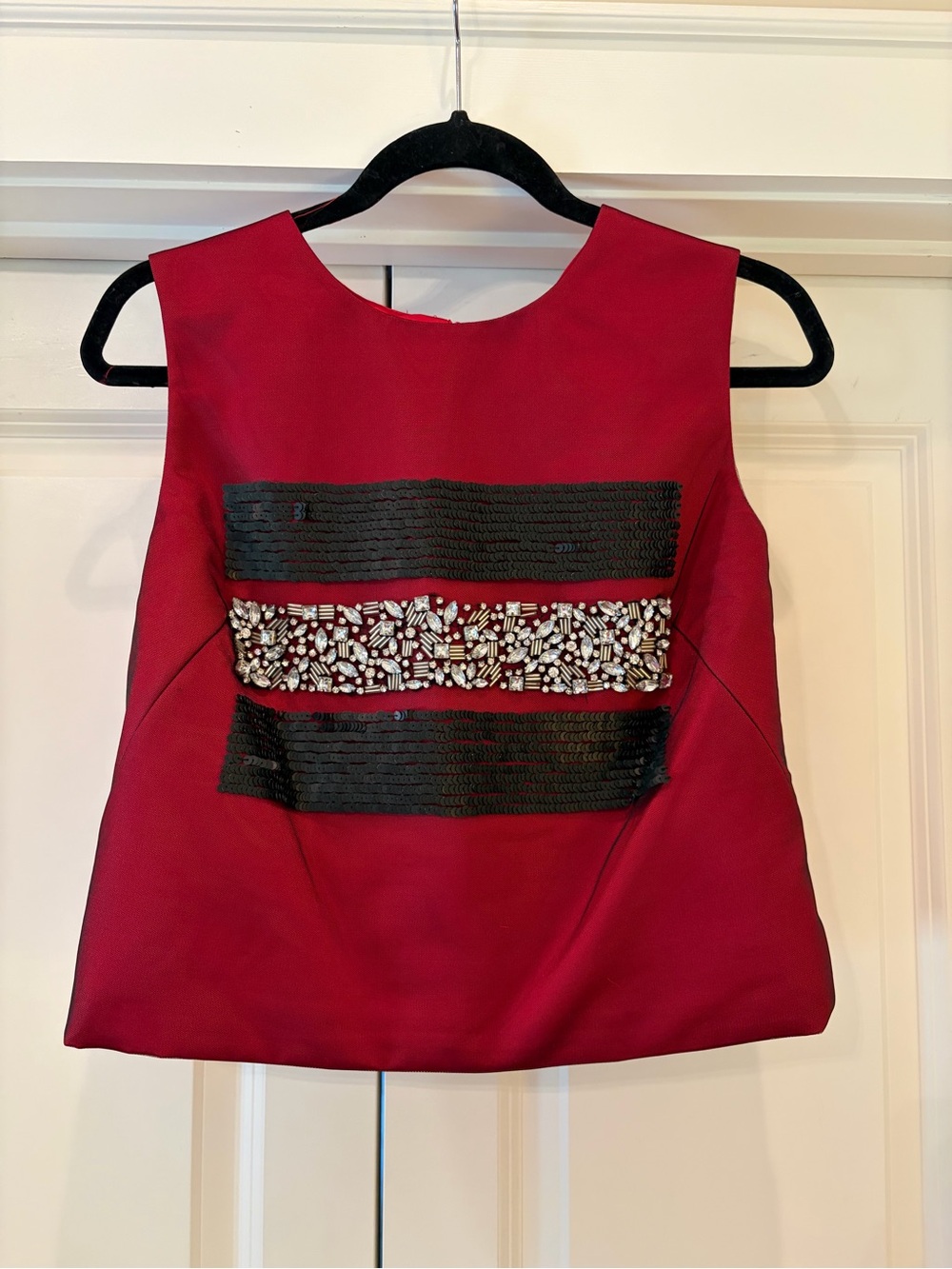 Milly Holiday Embellished Top